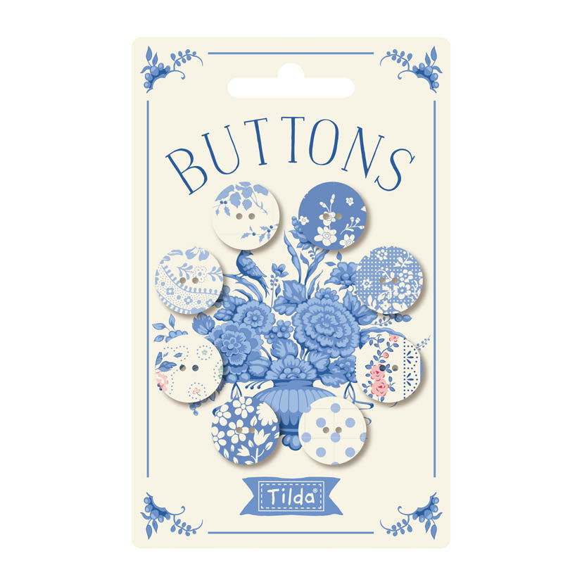 Something Blue - Buttons - Light - 8pcs
From Tilda
0.63 inches (16 mm)
100% Cotton Fabric Covered With Metal Core
8 Buttons per Package