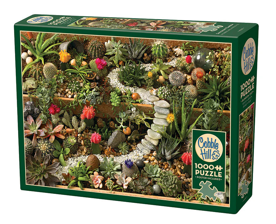 Succulent Garden Puzzle - 1000 PC
From Cobble Hill
Finished Size: 26.625 Inches x 19.25 Inches