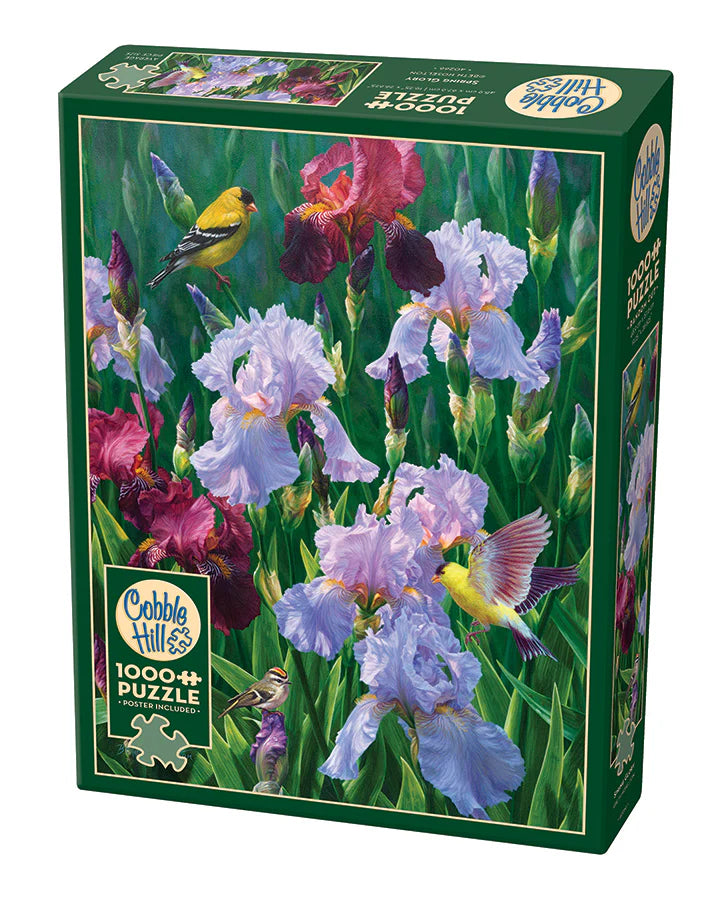 Spring Glory- 1000 pc
From Cobble Hill
A field of purple Iris attract the birds who enjoy their time together on this sunny late morning.