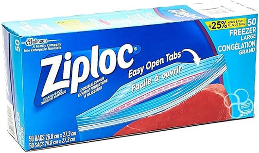 Ziploc Large Freezer Bags 50