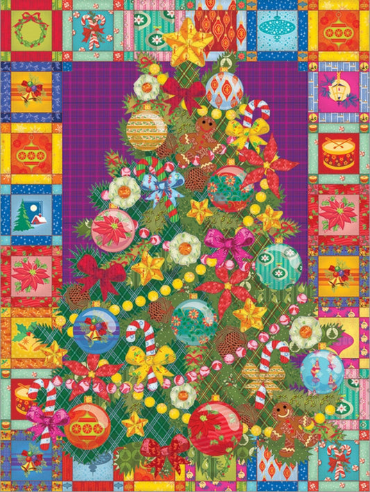 Christmas Tree Quilt Puzzle - 275 Pieces