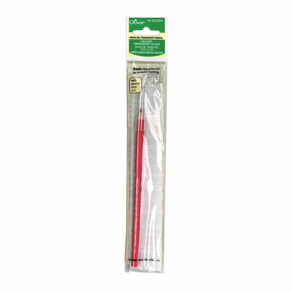 Iron-On Transfer Pencil From Clover
Transfer your designs easily with the help of Iron-on transfer pencils. Place tracing paper on the design that you wish to transfer. Trace the design with the iron-on transfer pencil. Place the traced design on the fabric and iron. The traced design will appear on the fabric.
Colour: Red
Use: Marking Pencil
Included: One Pencil per Pack