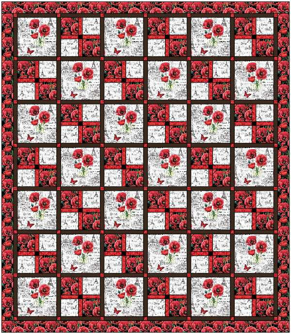 Sweet and Simple Quilt Pattern
From Pamela Quilts
Multiple Instruction Sizes 