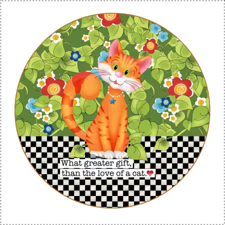 Fabric Panel 5 Inch Round Cat
From Jody Houghton Designs
By Jody Houghton 
Fabric art panel is perfect for appliqués, elements in quilted projects, base designs in fabric and rope bowls, or framed in a 5" embroidery hoop and embellished. 
Jody's original design.
Made of: 100% heavyweight Cotton 
Size: 5" diameter
Use: Pre-Printed Fabric Panel using permanent dyes. 