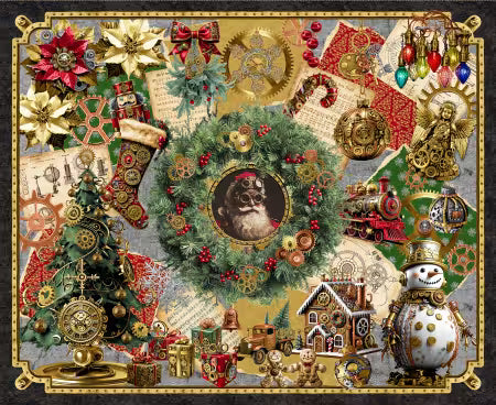 Red Steampunk Christmas Panel 36"
From Blank Quilting
By Urban Essence Designs
Gears & Garland Collection
100% Cotton
44/45"
