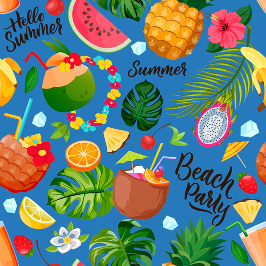 Beach Party Microfibre
80% Polyester / 20% Nylon
60"