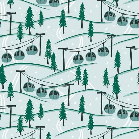 Ski Hill Mountainside - Powder-
From Riley Blake Designs-
Ski Hill Collection by Corinne Wells-100% Cotton-44/45"