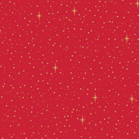 Christmas Wishes Starry Sky Red Christmas - From Riley Blake Designs - Christmas Wishes by RBD Collection - 100% Cotton -43/44in