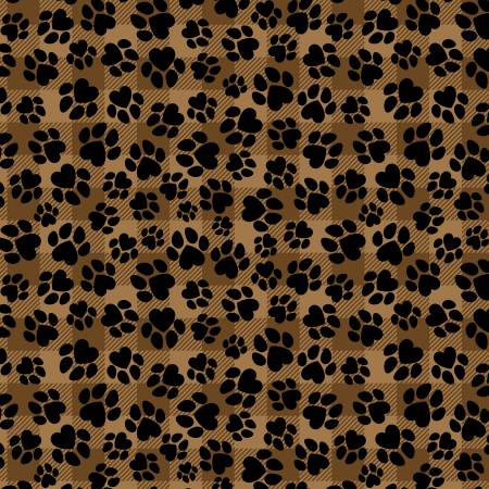 Brown Dog Paws On Plaid-
From Timeless Treasures-Dogs by Timeless Treasures Collection-100% Cotton-44/45"