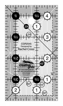Creative Grids Quilt Ruler 2-1/2in x 4-1/2in From Creative Grids USA By  Rachel Cross