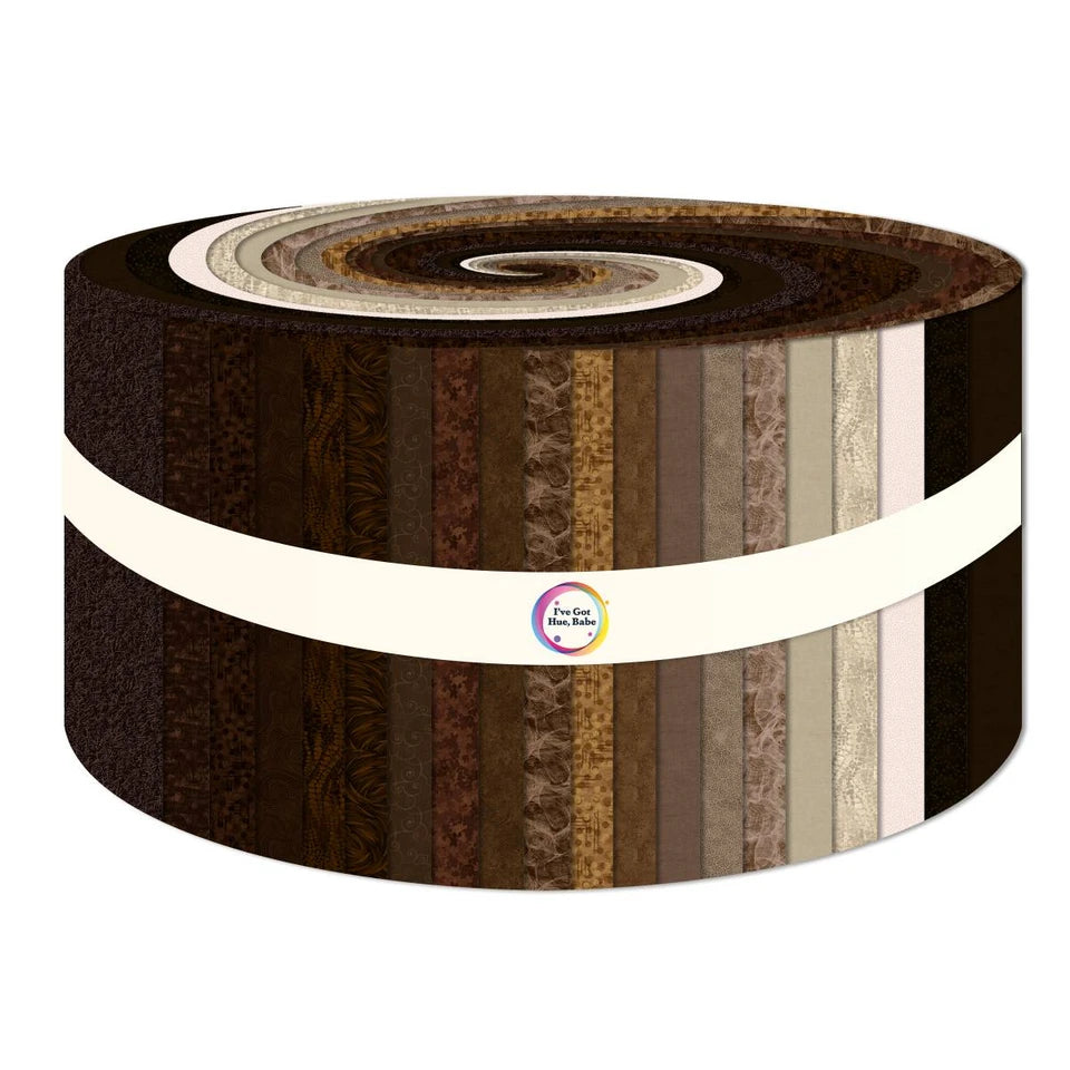 Chocolatier 2.5 Inch Strips
From Blank Quilting
I've Got Hue, Babe Collection
40 Strips
100% Cotton
