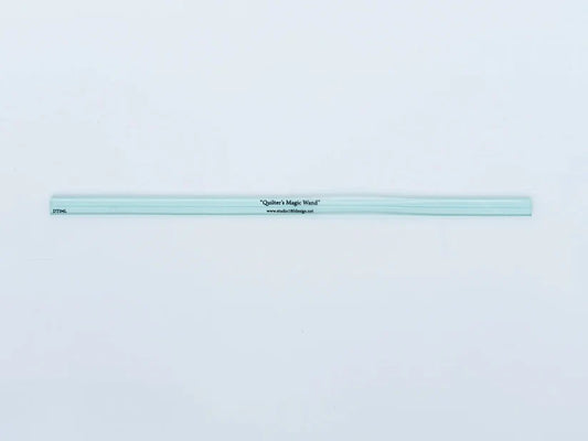 Quilter's Magic Wand - Long
Ruler size ½” x 14½”
Used with Tucker Trimmer Wing Clipper tools
Colour: Seafoam