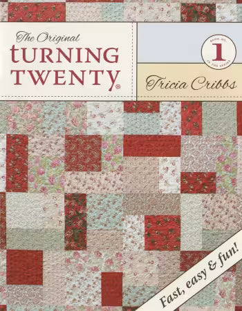 Turning Twenty The Original
Back by popular demand, the original Turning Twenty is back in print! Turn 20 fat quarters into a beautiful quilt in three hours. Turning Twenty is the perfect pattern for quilters of all skill levels.
Author: Tricia Cribbs