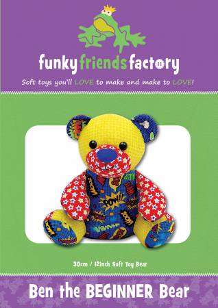 Ben the Beginner Bear  From Funky Friends Factory By Pauline McArthur