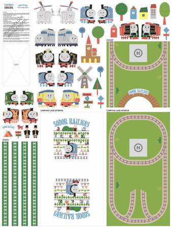 Thomas & Friends Sodor Railway Pack & Play Felt Panel-From Riley Blake-Thomas & Friends Sodor Railway Collection-Felt Panel Size is 40" x 54"-Instructions Included