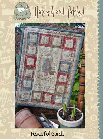 Peaceful Garden Wall Hanging
From Hatched and Patched
By Anni Downs
Finished size 12-1/2" x 17-1/2"