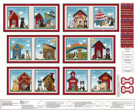 Home Is Where the Heart Is - White Book Panel
From Henry Glass
By The Whole Country Caboodle
Home Is Where The Dog Is 2 by The Whole Country Caboodle Collection