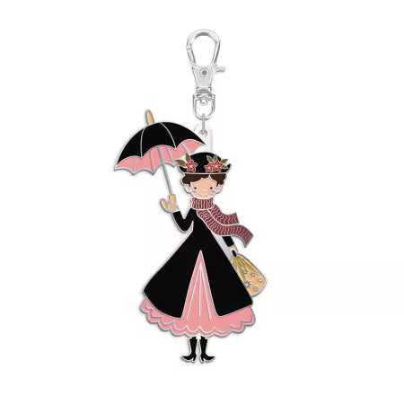 Mary Poppins Charm
By Jennifer Long
From Riley Blake
Perfect for zipper pulls, scissor fobs, or keychains.
Made of: Enamel and Metal
Size: 2" x 3"