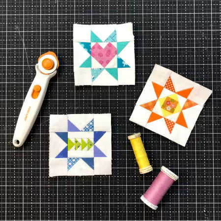 Quilt Block Made By Using 3in Scrappy Stars Foundation Pad
From Leila Gardunia Design
By Leila Gardunia