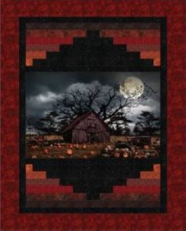 Ladders Haunted House Quilt Kit This kit includes the pattern and fabrics to make this spooktacular quilt.  Finished Size: 55.5