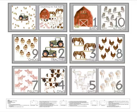 Little Seedlings Farm Counting Book Fabric Panel
From: Blank Quilting, By Moque Lee Studio
15yds
100% Cotton
44/45in