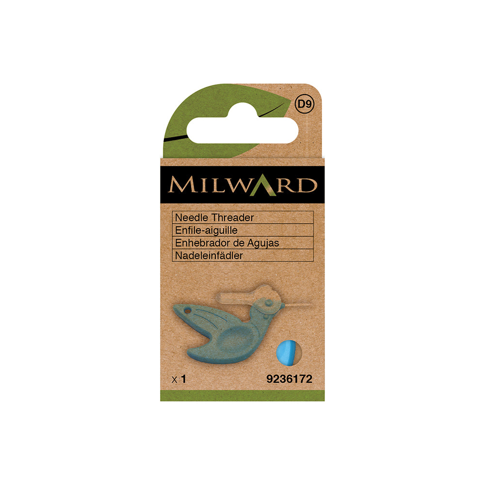 Milward Green Hummingbird Needle Threader With Cutter