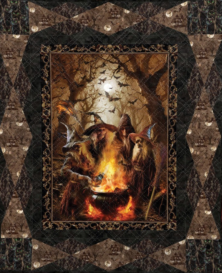 Nightmare At Halloween Quilt Kit
From Michael Miller
Pattern By Project House 360
Finished Size 38"x 48" 
100% Cotton