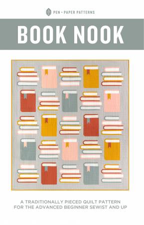 Book Nook Quilt Pattern  From Pen & Paper Patterns  Book Nook is a traditionally pieced quilt that measures 64 1/2" x 70 1/2".