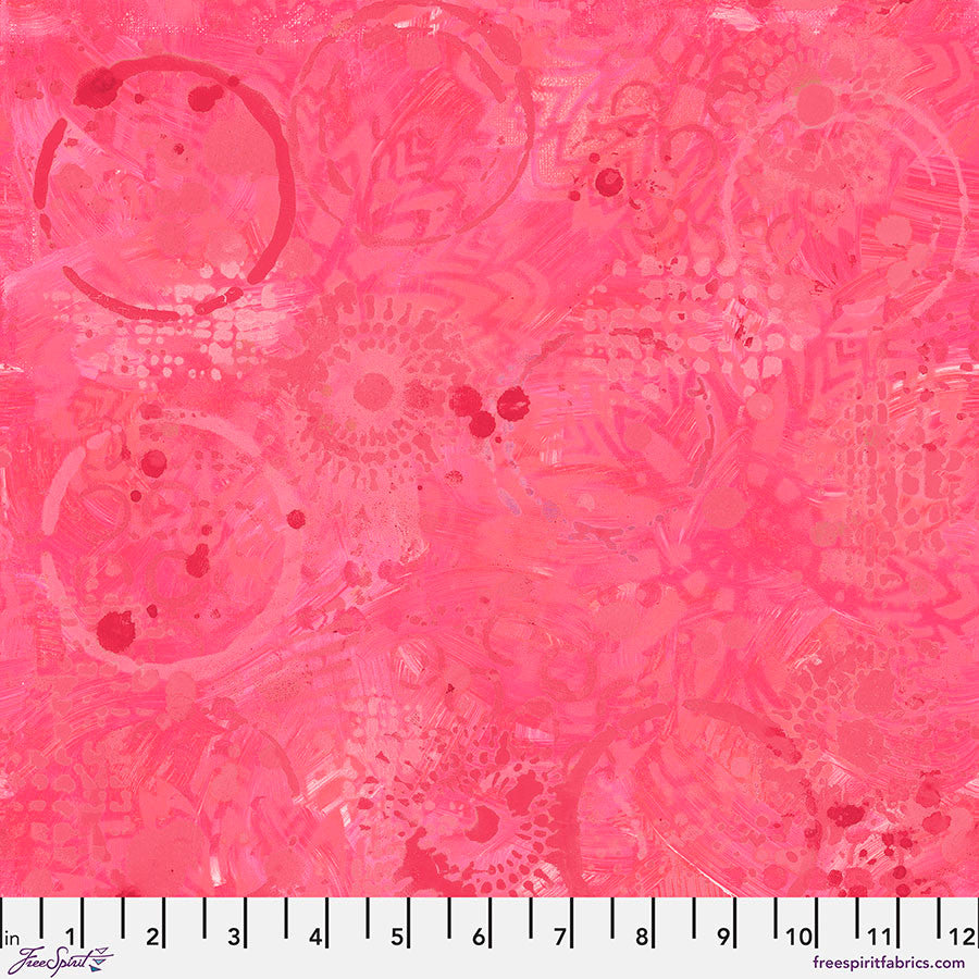 Tonal Graffiti - Raspberry Textures
By Tim Sue Pen
From FreeSpirit Fabrics
100% Cotton
44"