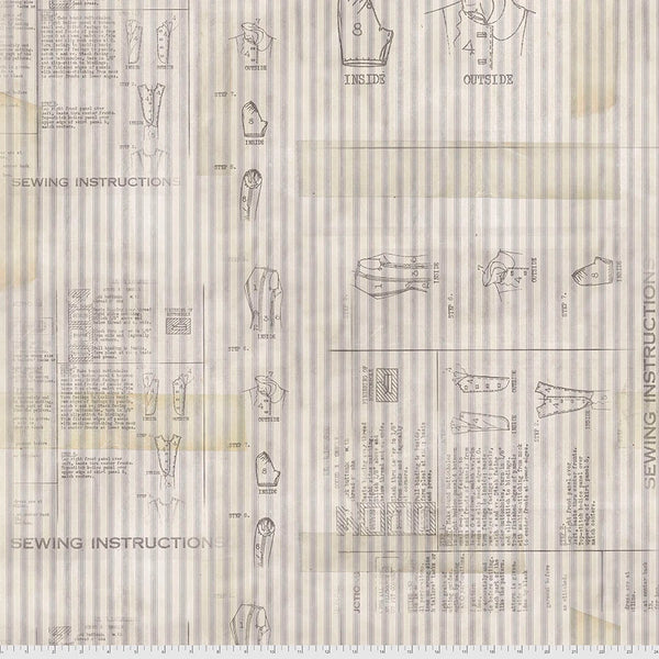 Sewing Instructions - Linen - Monochrome
From FreeSpirit Fabrics
By Tim Holtz
Eclectic Elements Collection
100% Cotton
43/44"