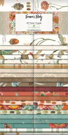 Season's Study 40 Karat Cyrstals - 2.5" Strips 40 pc-From Wilmington Prints

100% Cotton