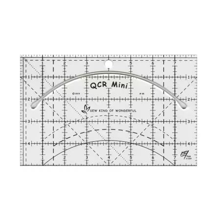 QCR Mini Ruler by Sew Kind Of Wonderful is required to make Posh Holly and is sold separately. 