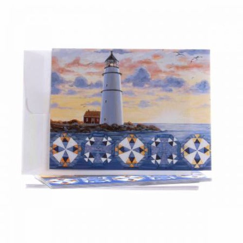 Note Cards Lighthouse Quilt Bottom