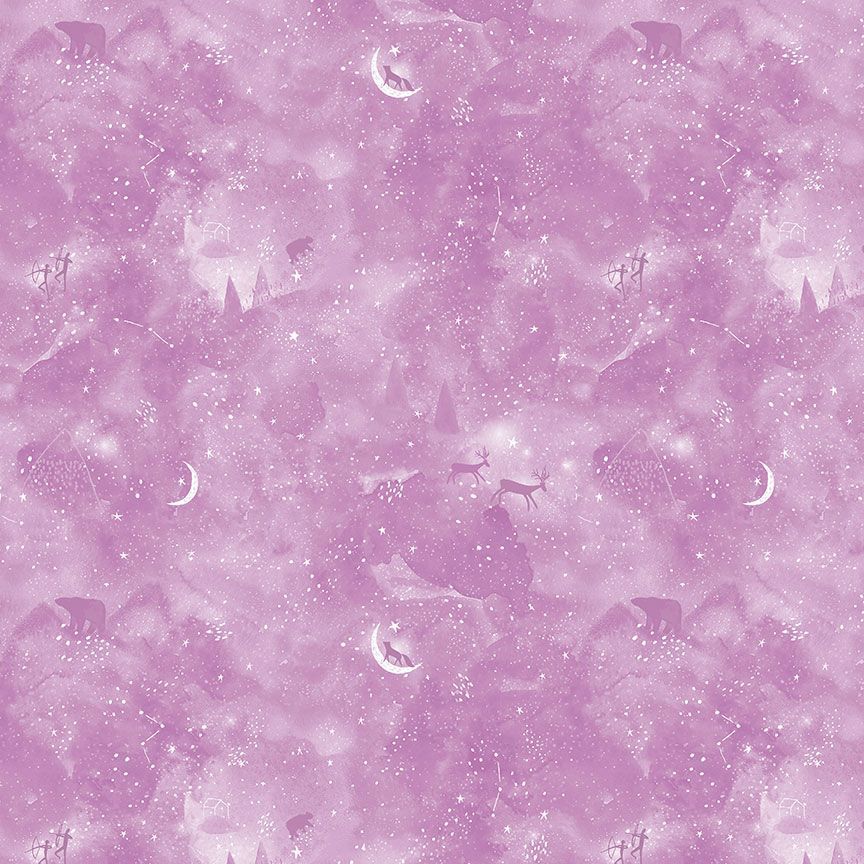 Celestial - Mulberry-From Dear Stella- -100% Cotton-44/45"