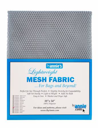 Mesh - Lightweight - Pewter - 18" x 54"  From Annie  100% Polyester