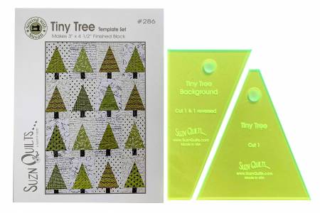 Tiny Tree Template Set - Sold with Throught the Pines Quilt Pattern