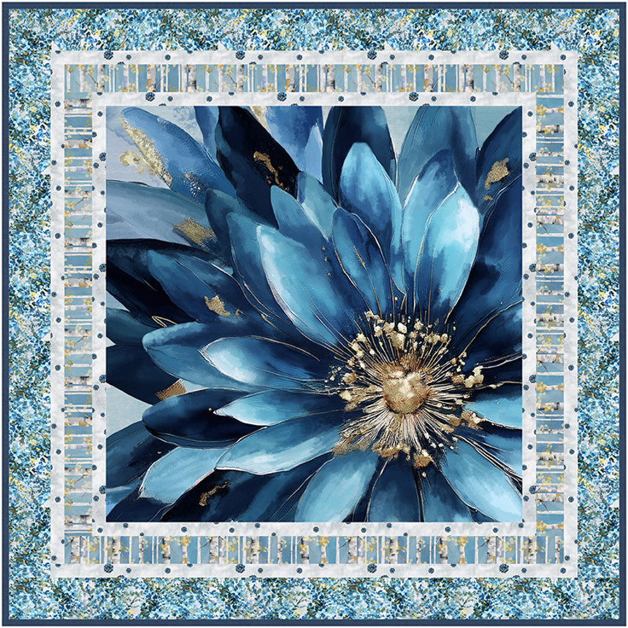 Behind Blue Eyes - Soul Blue Wall Hanging Quilt Kit