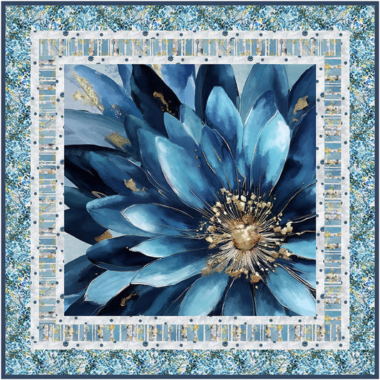 Behind Blue Eyes - Soul Blue Wall Hanging Quilt Kit