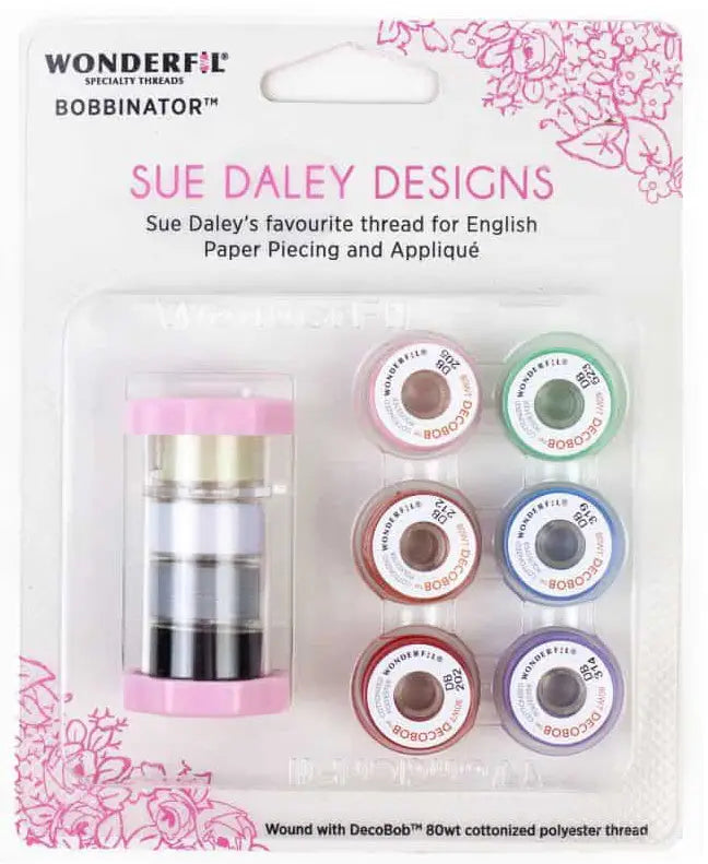 Sue Daley DecoBob Bobbinator - EPP and Applique 10 pack
From Wonderfil Threads