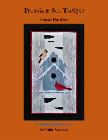House Hunters Applique Pattern
From Trouble & Boo Designs
By Krista T. Dyelle
Dimensions: 22" x 14"