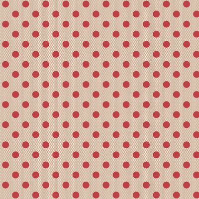 Tilda-Polkadot Red- 
Creating Memories-100% Cotton-44/45"