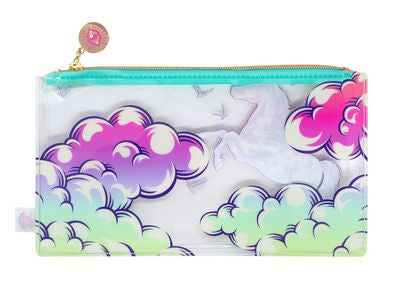 Tula Pink Pegasus Pencil Pouch Back View - 10" x 5.5"