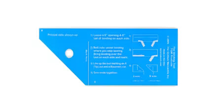 The Mini Binding Tool Template Ruler
From TQM Products
By Susan Brown
Actual Size: 2in x 5in