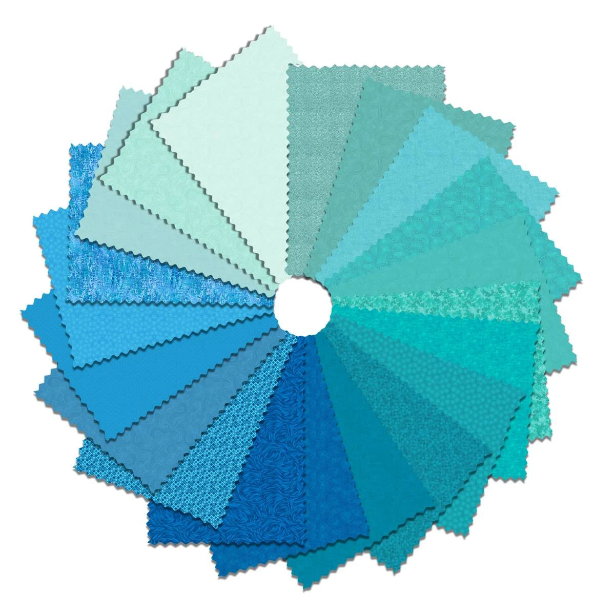 Turquoise Waves 10 Inch Squares
From Blank Quilting
I've Got Hue, Babe Collection
10 Inch Squares - 42 pieces
100% Cotton