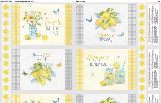 Zest For Life Placemat Fabric Panel-From Wilmington Prints-By Cynthia Coulter-
100% Cotton-23/24"x 44"
