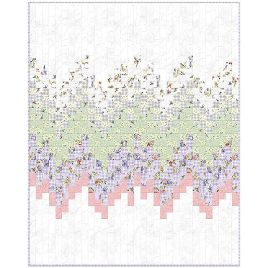 Confetti Hummingbird Floral Quilt Kit  From Wilmington Prints  By Susan Winget  Finished Quilt Size 64" x 80"