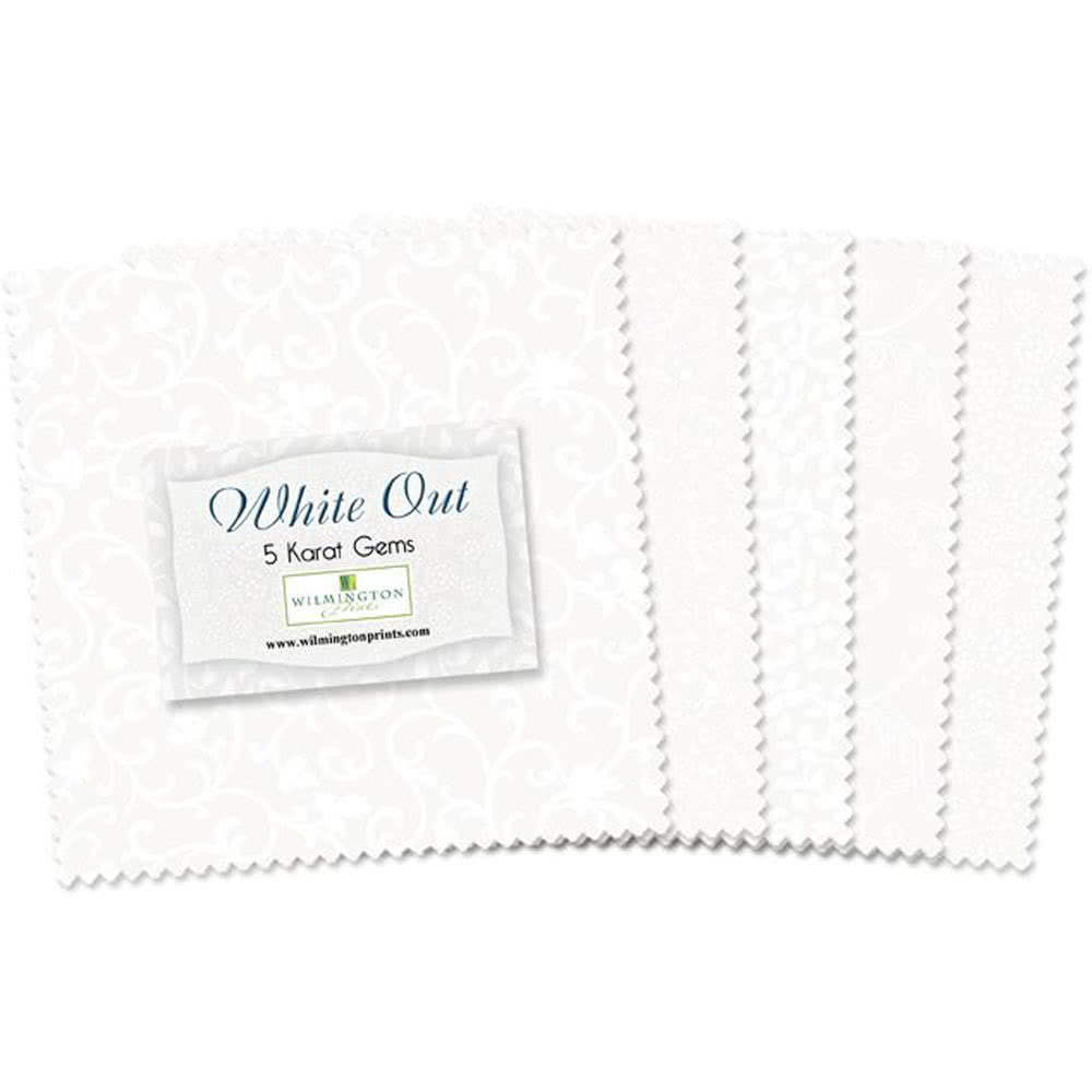 White Out - 5 Inch Squares - 42 pc
From Wilmington Prints
100% Cotton