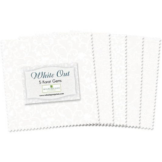 White Out - 5 Inch Squares - 42 pc
From Wilmington Prints
100% Cotton