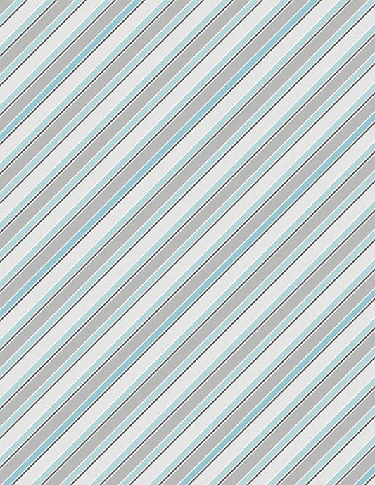 Winsome Critters Stripes Blue/Gray