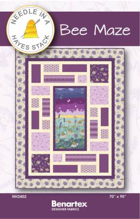 Bee Maze Quilt Pattern
Bee Maze is a vibrant quilt that buzzes with charm, featuring the fabulous panel and fun supporting fabrics from the Bee Haven collection by Benartex. Adorned with playful flowers and rich hues of purple, this quilt boasts a simple yet striking design that commands attention. Finishing at 70" x 90", Bee Maze captures the essence of whimsy and beauty, making it a delightful addition to any space seeking a touch of cheerful elegance.